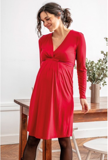 Robe de grossesse Emy Red Chili